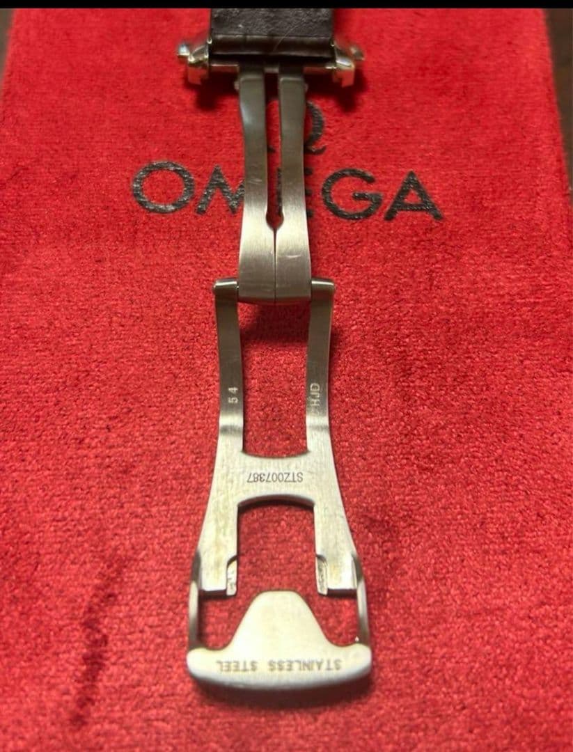 オメガ 純正 レザーベルト 19✕16mm 純正 dバックル - メルカリ