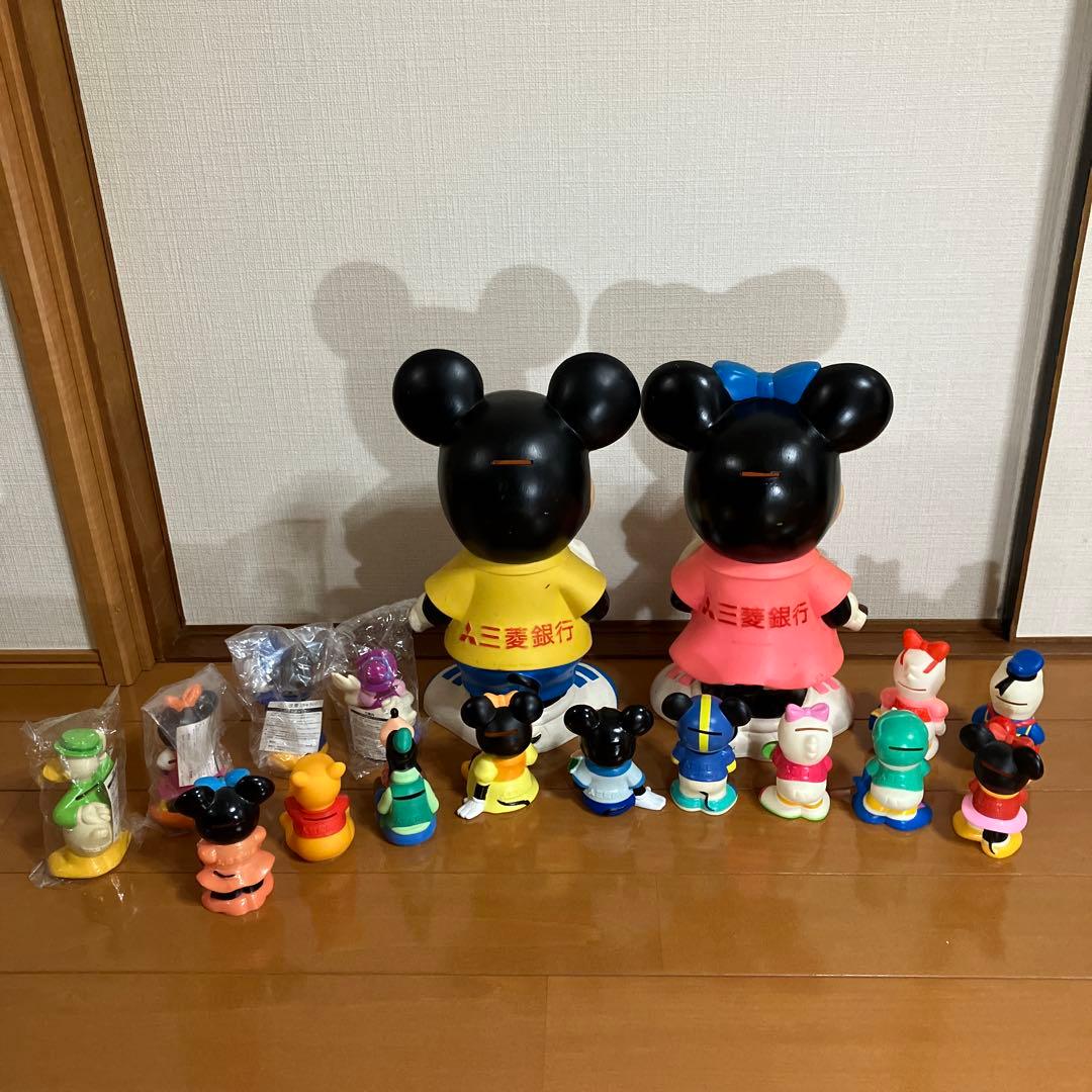 三菱銀行 ミッキー・ミニー フィギュアセット