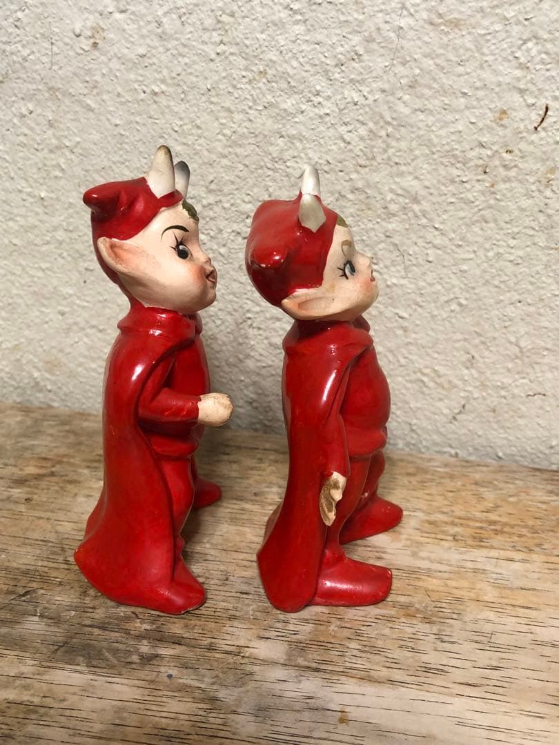 ビンテージ50s デビル 悪魔 レッドデビル 妖精 ミッドセンチュリー