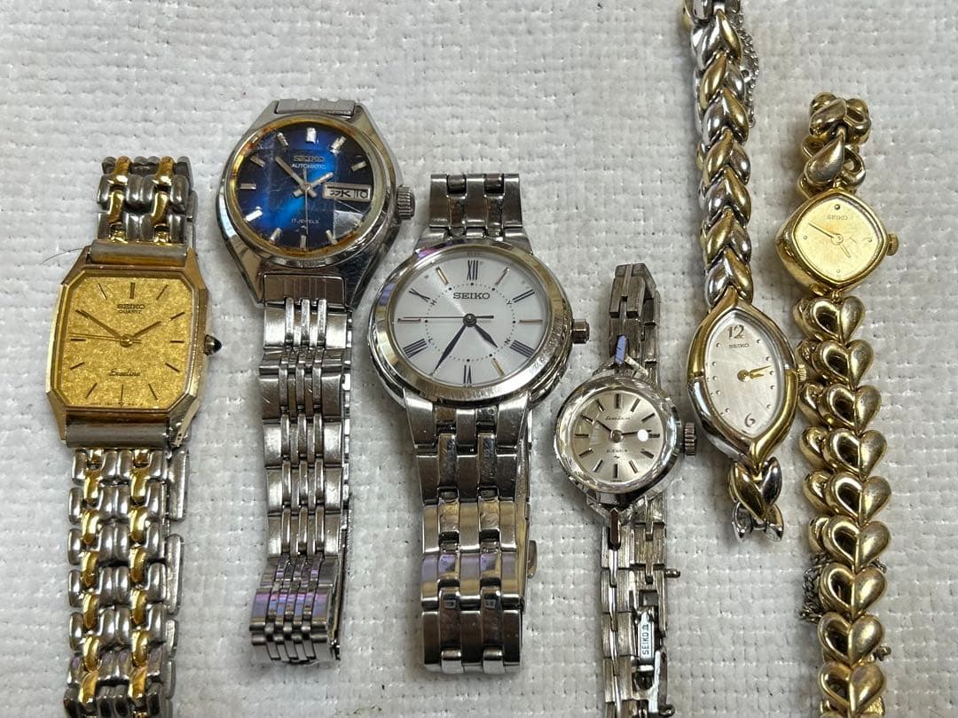 SEIKO ladies dress 6個セット Seiko Women's Quartz Dress Watch with Stainless Steel Strap