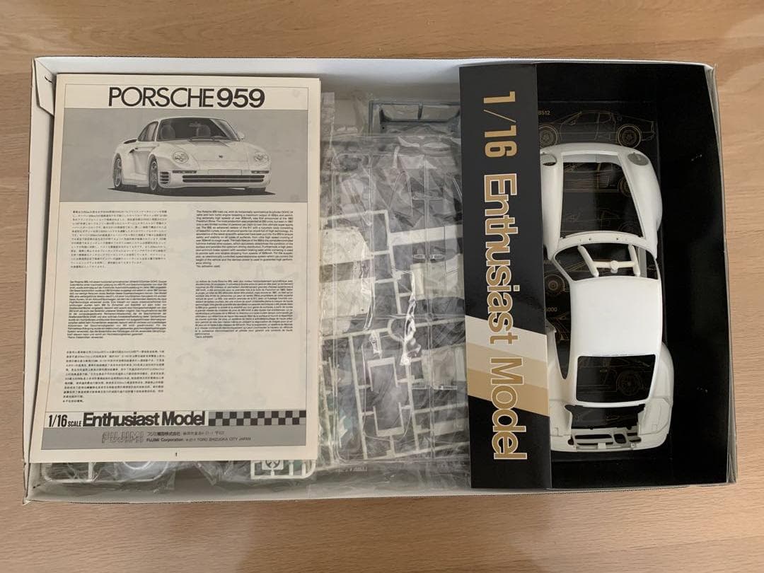 完売希少BIGスケール/未作成】1/16 フジミ模型 ポルシェ959 - メルカリ