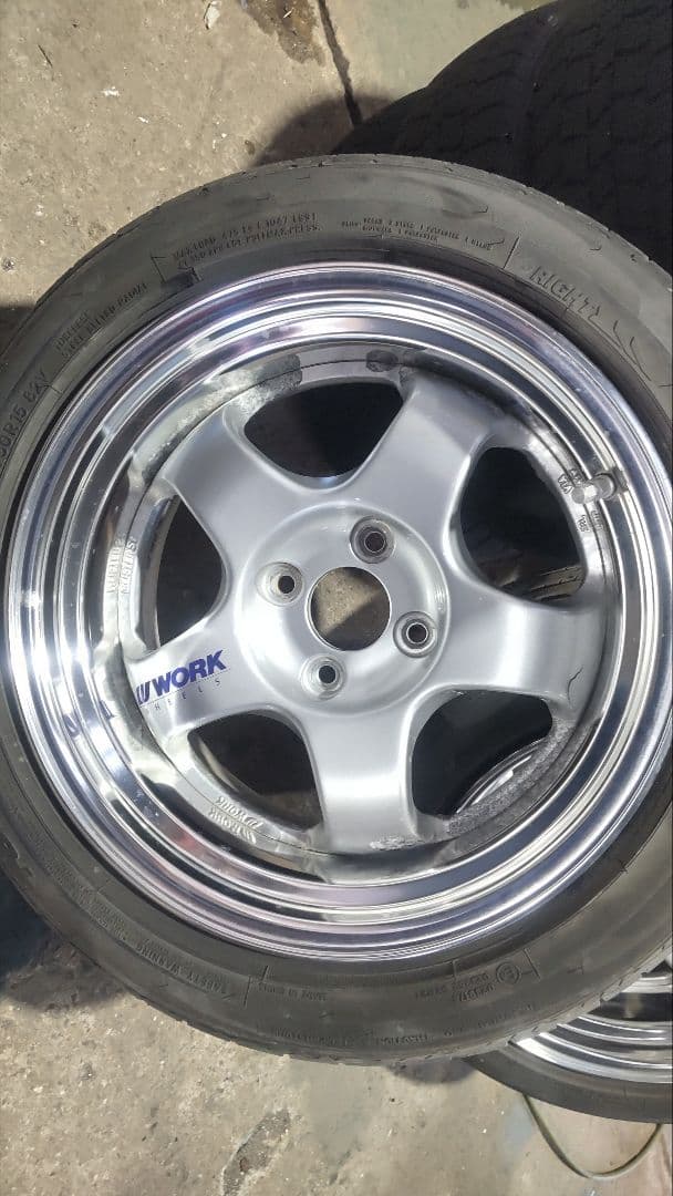 WORK MEISTER S1 15inch 7.5J+4 PCD100 2本