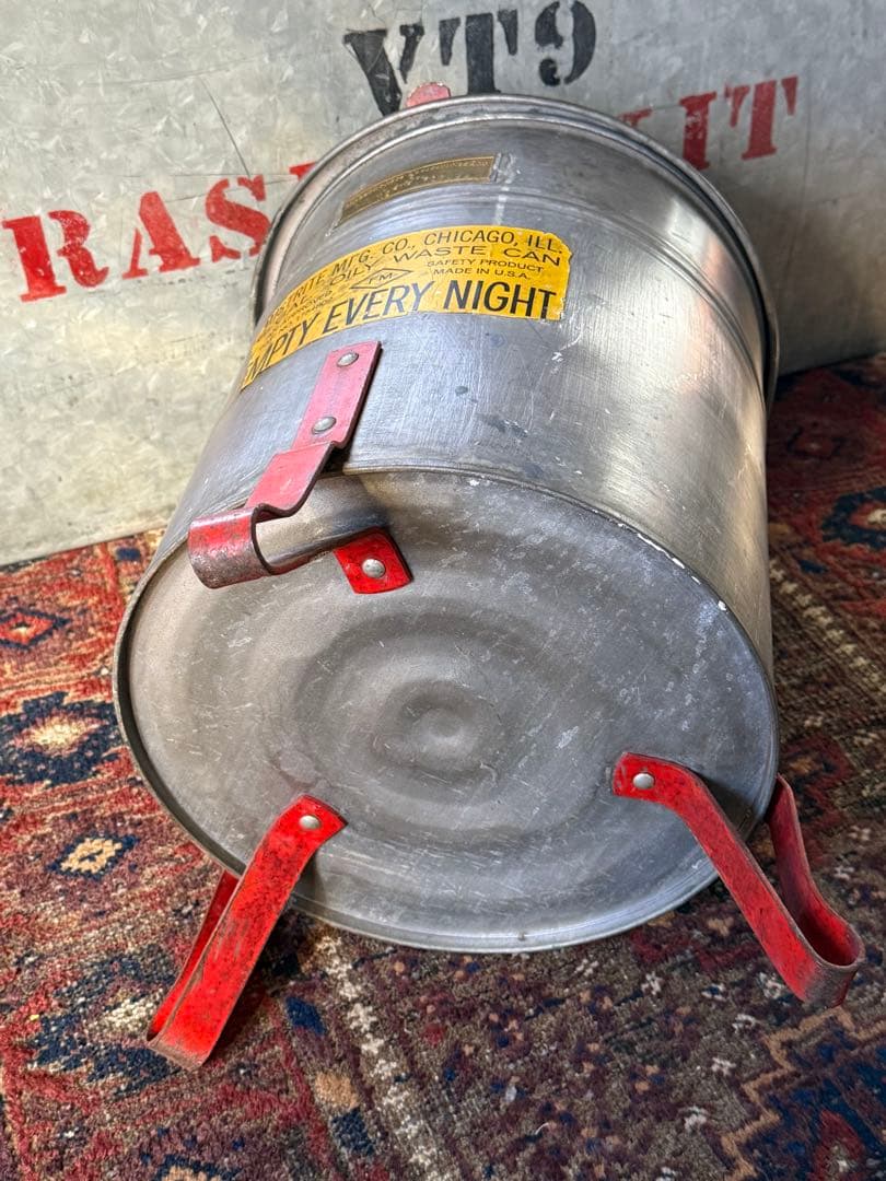 アンティーク雑貨 U.S.AJUSTRITE MFG CO Waste Can