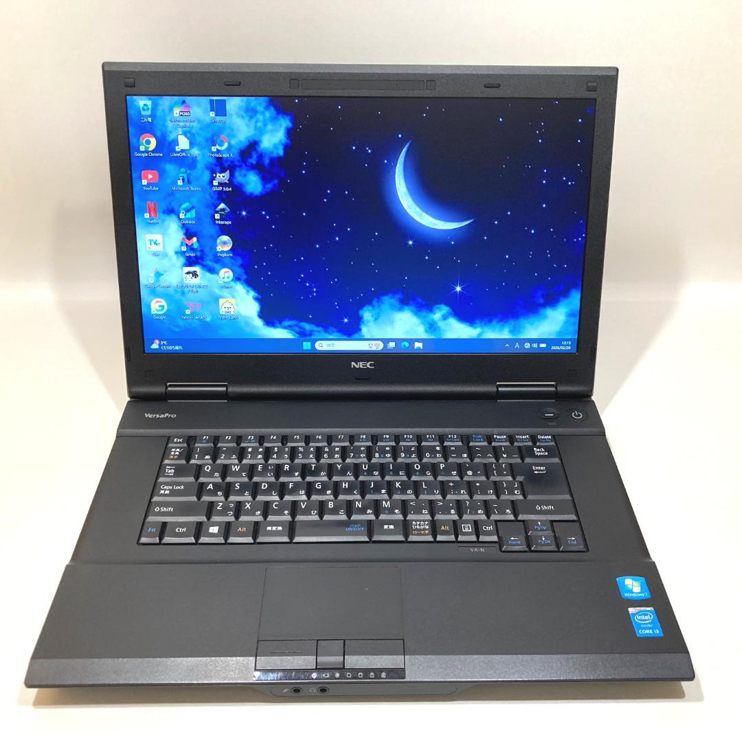 訳あり✨快適i3・大画面・DVD✨黒✨すぐ使えるノートパソコン◇T508-2