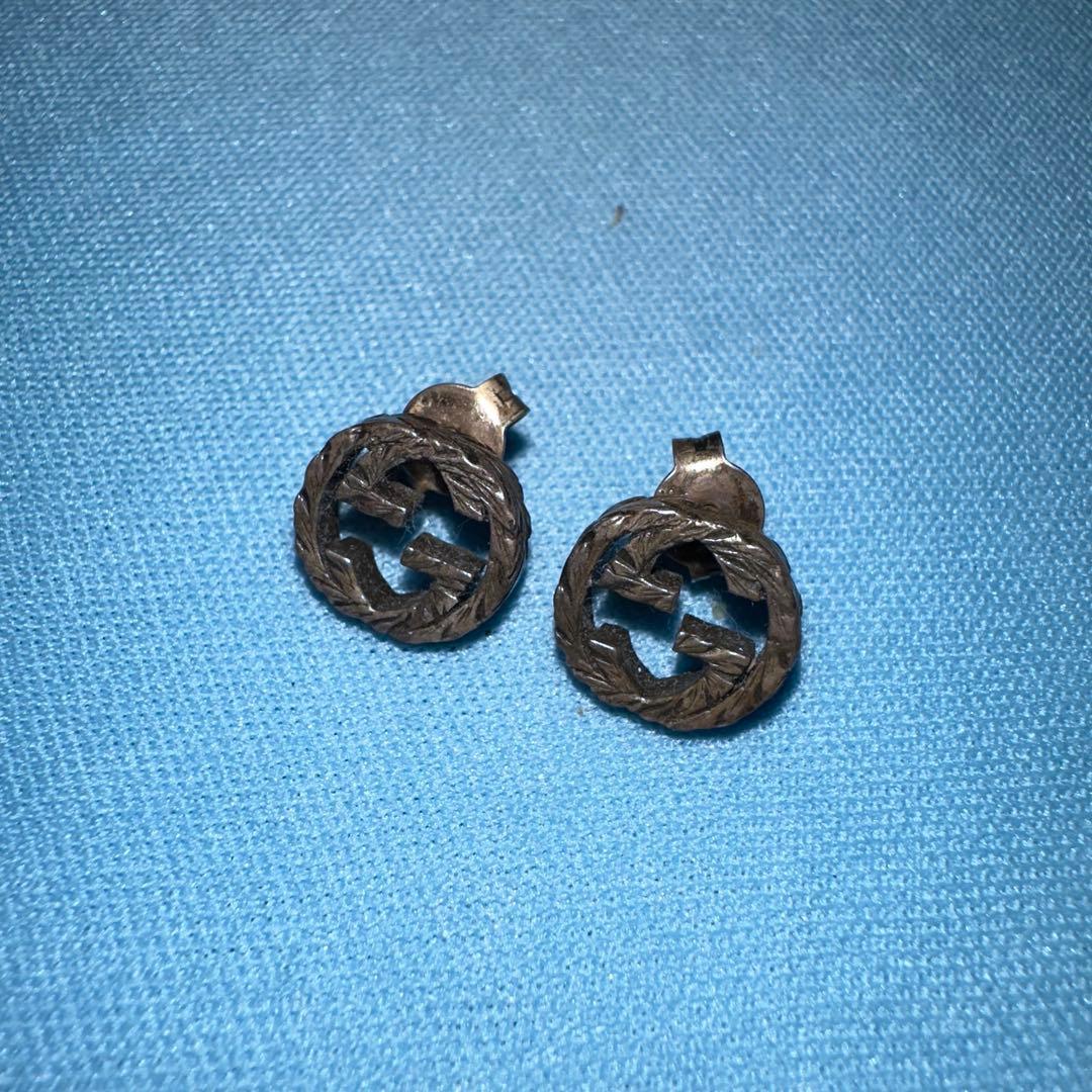 GUCCI　グッチ　ピアス　インターロッキング　GGロゴ GUCCI（グッチ） ピアス インターロッキングG シルバー925 男女兼用