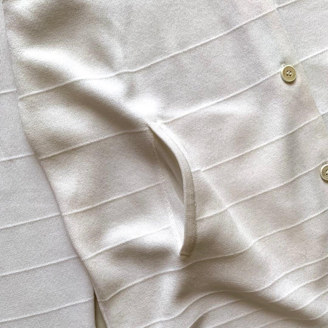 美品♡レオナール ニットジャケット カーディガン トリム 花柄