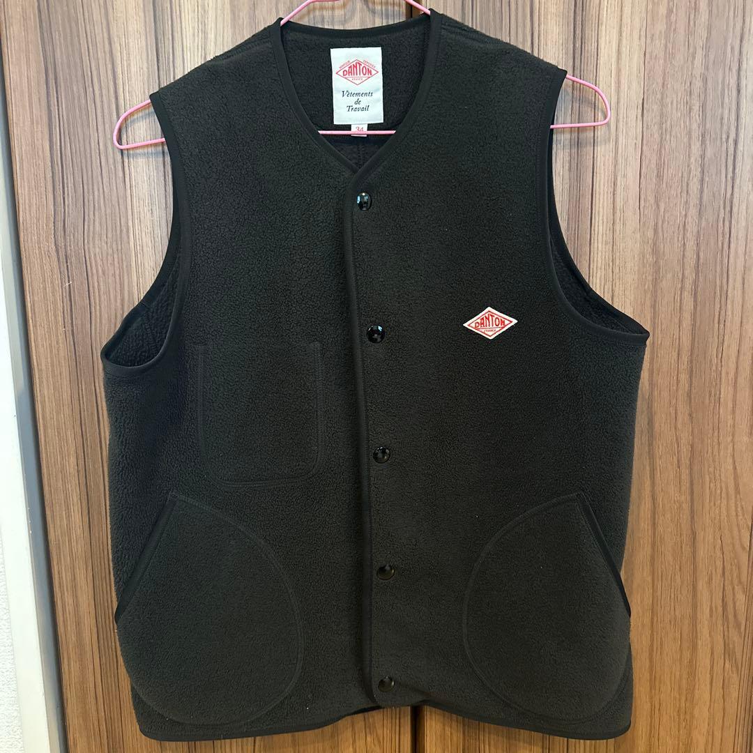 DANTON ブラック フリースベスト 34 - メルカリ