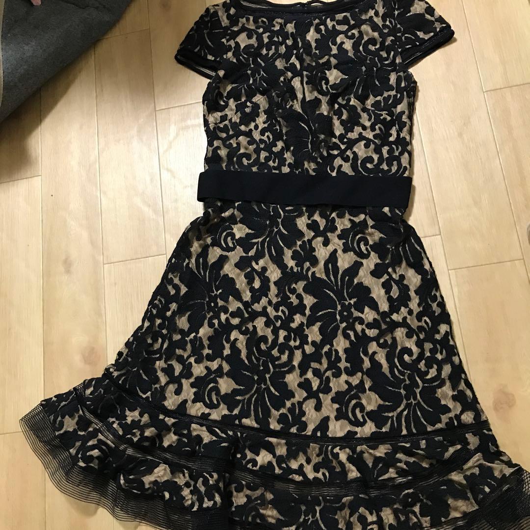 TADASHI SHOJI パーティードレス サイズ4 黒 レースの通販はau PAY