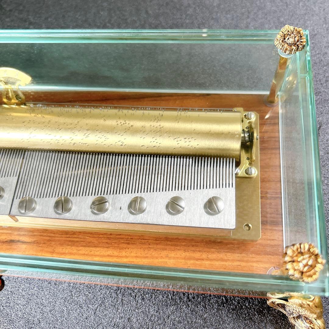 最高峰 REUGE 144弁 ガラスオルゴール 椿姫/ナブッコ/トロヴァトーレ