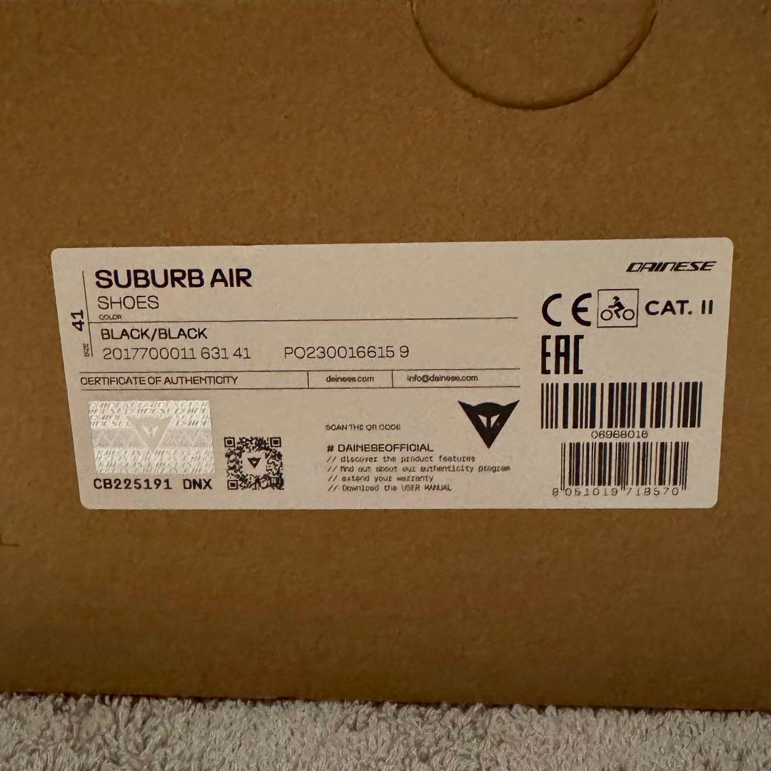 新品 DAINESE SUBURB AIR 27.0cm サイズ41 ダイネーゼ