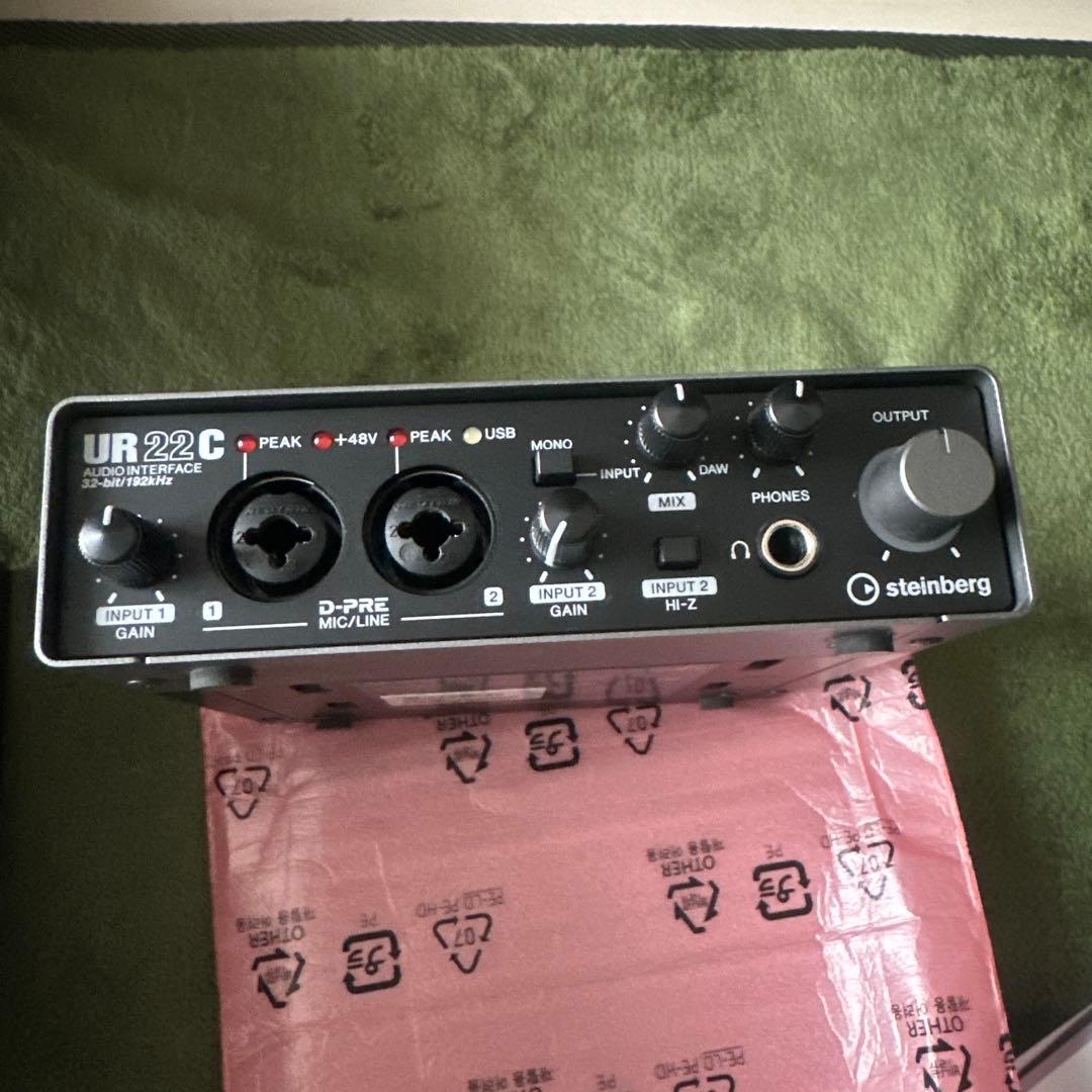 steinberg UR22C オーディオインターフェース 美品 人気オーディオインターフェース「steinberg UR22C」在庫ございます