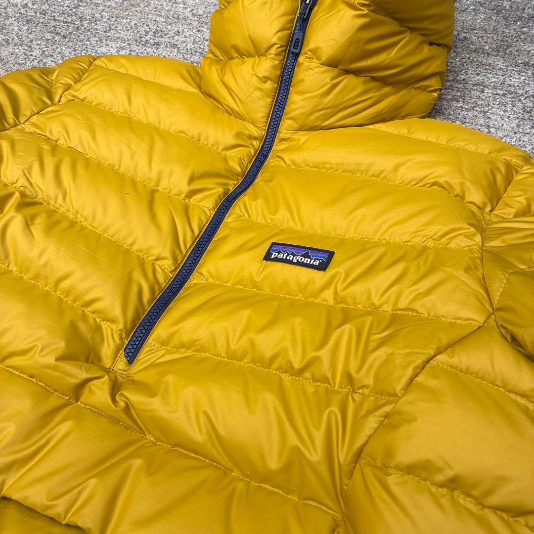 《希少/美品》パタゴニア ダウンセーターフーディ プルオーバー メンズM