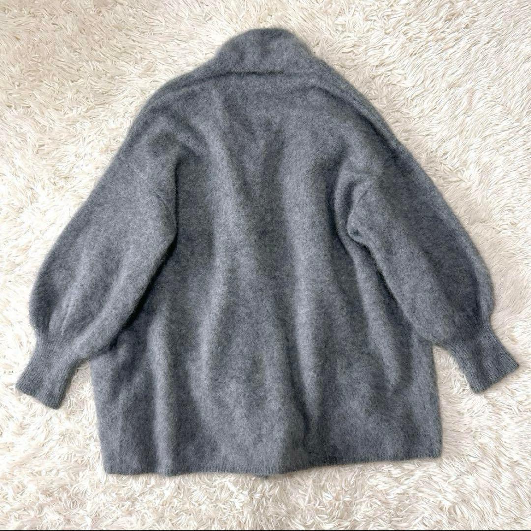 NOBLE ノーブル ラクーンファー タヌキ ファーニットパフカーディガン