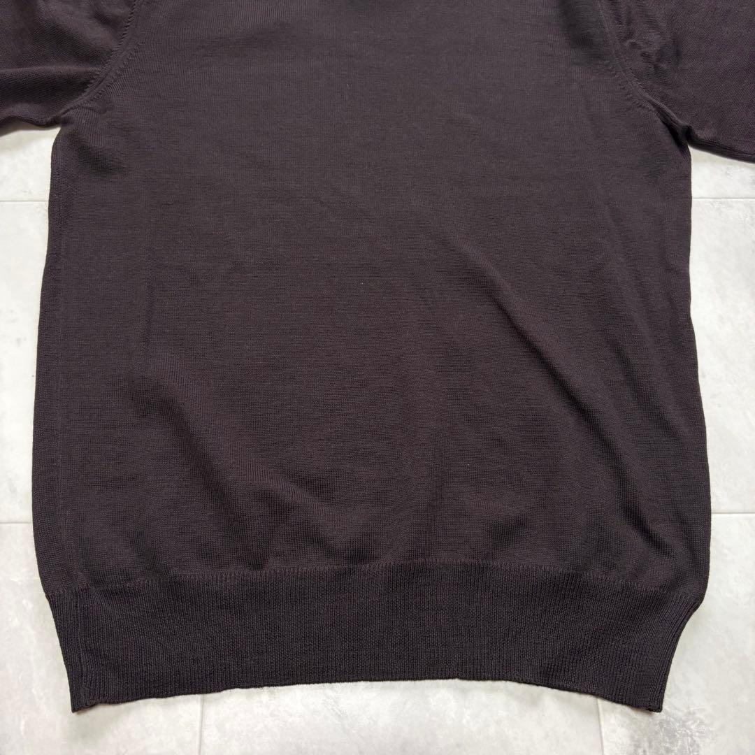 ほぼ未使用】グランサッソ モックネックニット イタリア製 44 ダーク