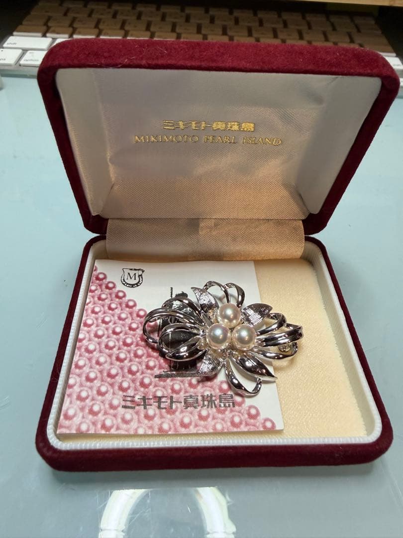MIKIMOTO ミキモト真珠島 ブローチ シルバー パール 神宮寺勇太