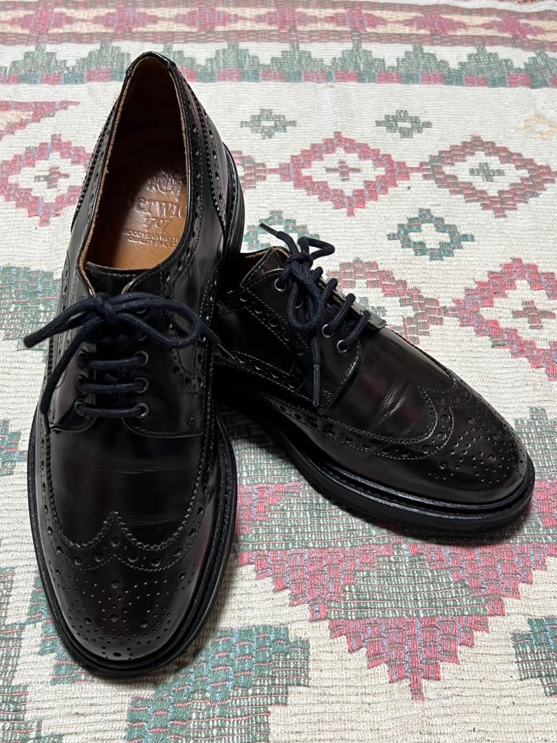 美品 BerwickウィングチップROISレザーシューズ7 バーウィックロイス