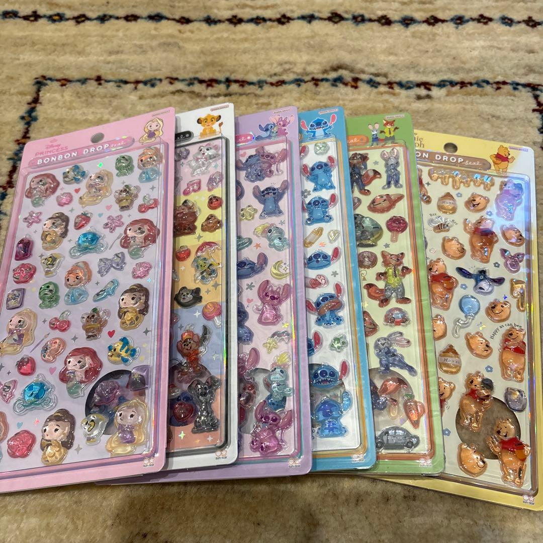 ディズニーボンボンドロップシール6パックセット 楽天市場】ディズニー ボンボンドロップシール 6柄 [M便 1/6