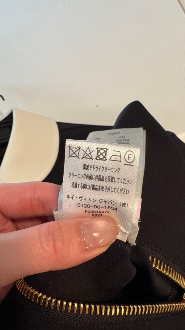 LOUIS VUITTON ネイビー ミニワンピース 34 - メルカリ