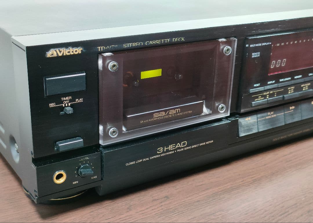 ビクター TD-V711 3ヘッドカセットデッキ【録音再生良好】