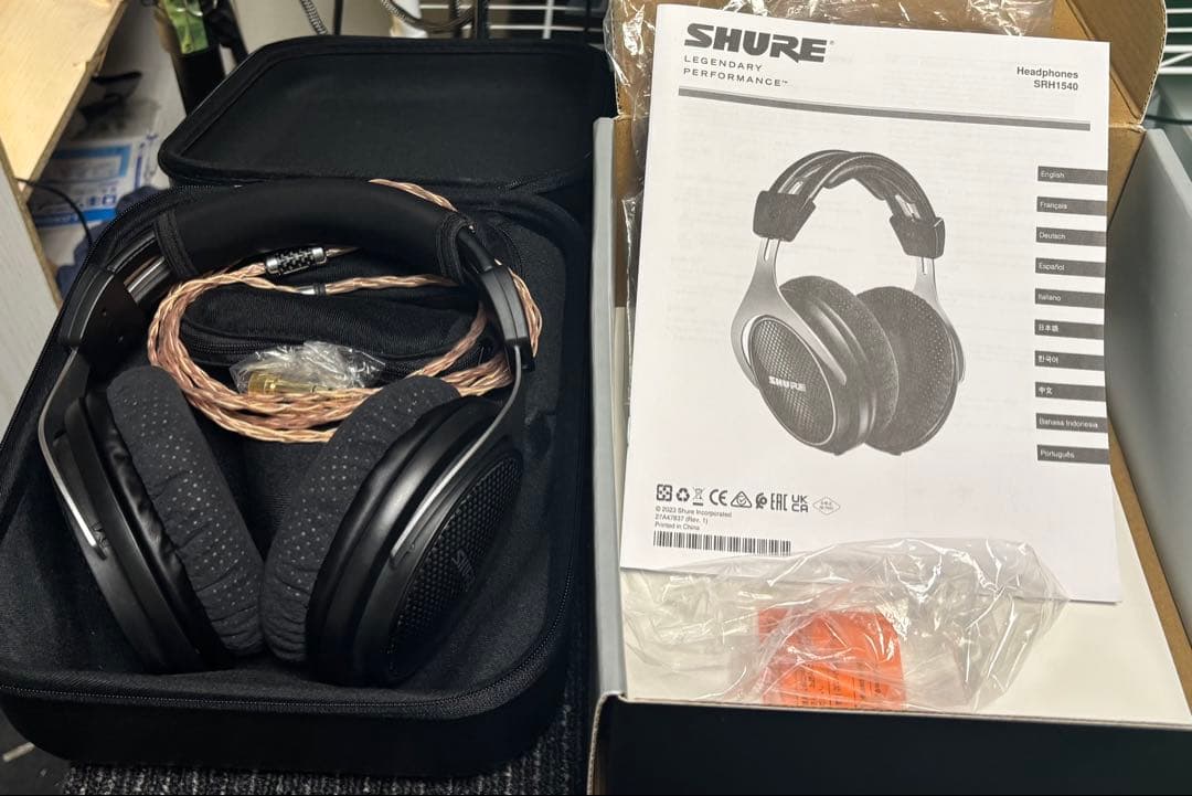 SHURE SRH1540-BK-A リケーブル付き - メルカリ