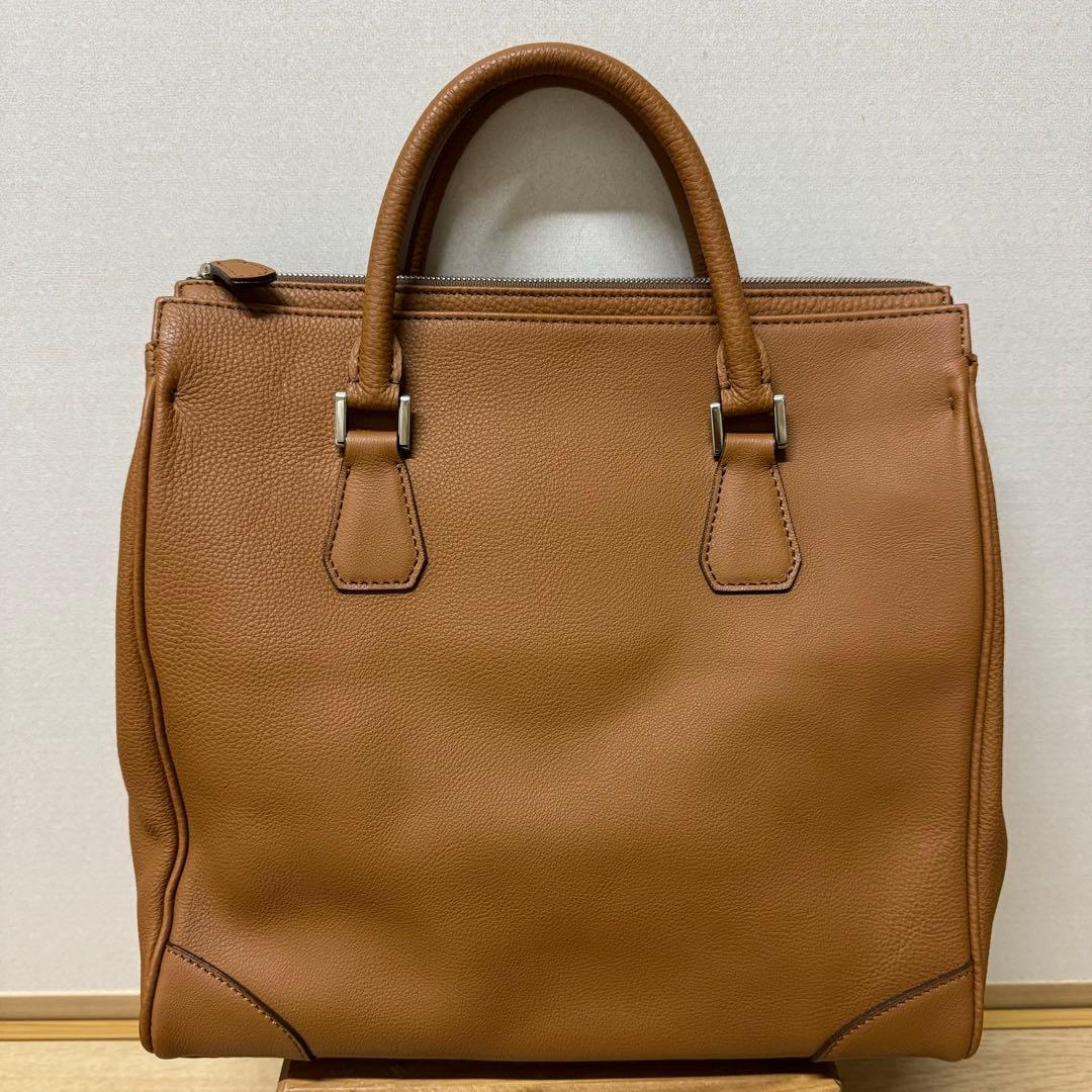 極上！銀座ヨシノヤ　ドイツシュリンク　ジップトップ　ビジネストートバッグ　A4 牛革シュリンク ビジネストートバッグ LL【SOP004】B4対応 軽量