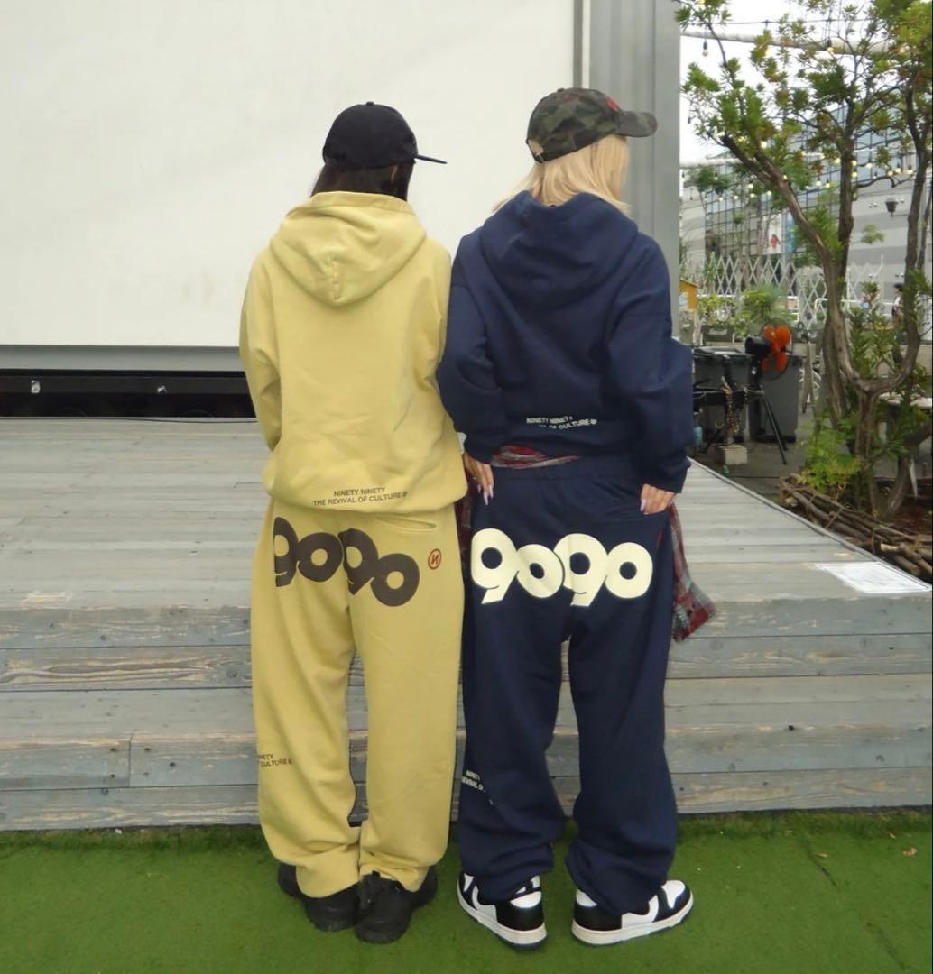 9090 NINETYNINETY スウェットセットアップ ホワイト 白 - メルカリ