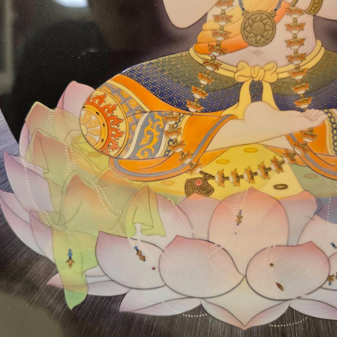 草場一壽 大日如来 エンボスリトグラフ 仏画 直筆サイン 仏教美術 現代