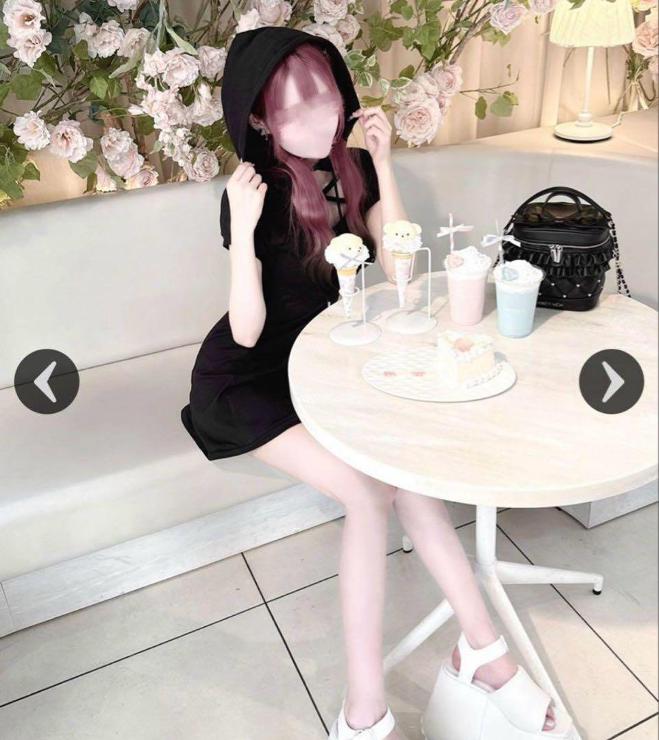 HONEY MEW ハニーミュウ クロスパーカーワンピース - メルカリ