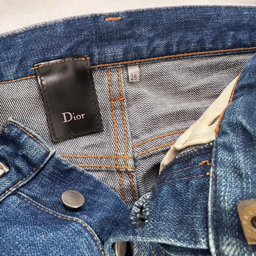 06AW Dior Homme 爪痕 インディゴ デニム 28 エディ - メルカリ