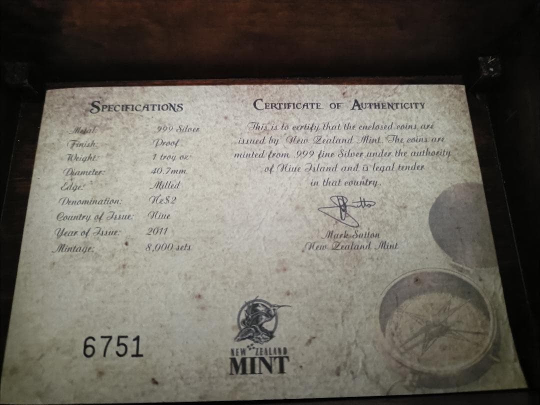 メダル純銀 海賊テーマ 999銀コイン4個メダルセット