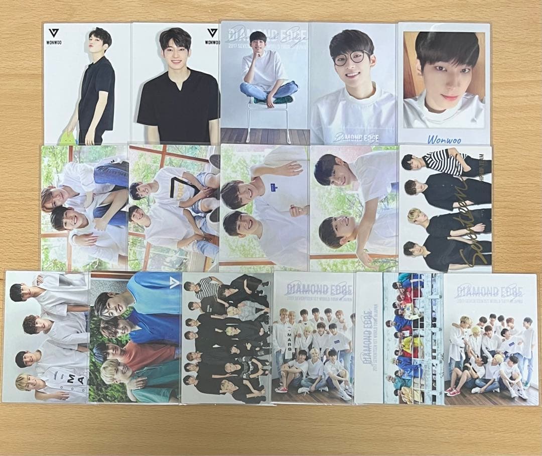 セブチ　SEVENTEEN トレカ　ウォヌ　diamondedge Seventeen ウォヌ セブチ DIAMOND EDGE トレカ SET - メルカリ