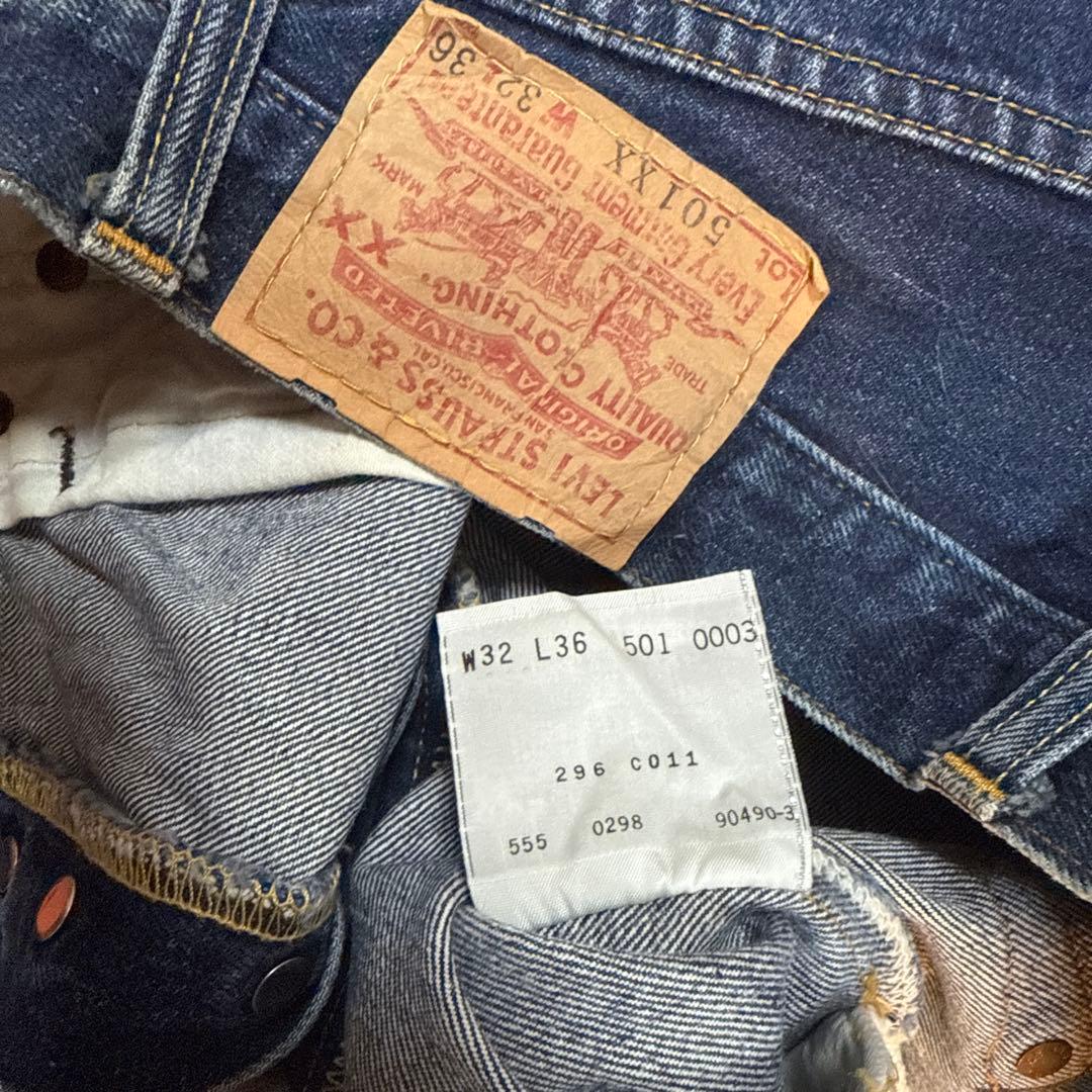 美品 リーバイス 501xx バレンシア製 555製造 赤耳 ビッグE 98年製
