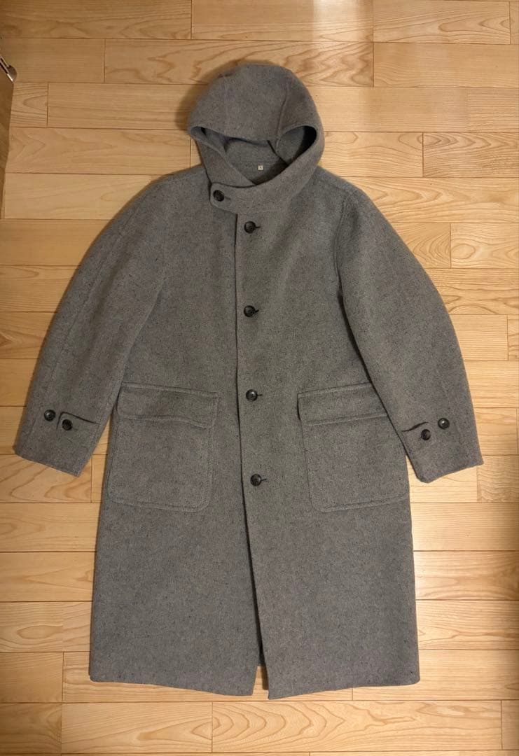 MUJI LABO カシミア混 ダッフルコート ライトグレー L - メルカリ