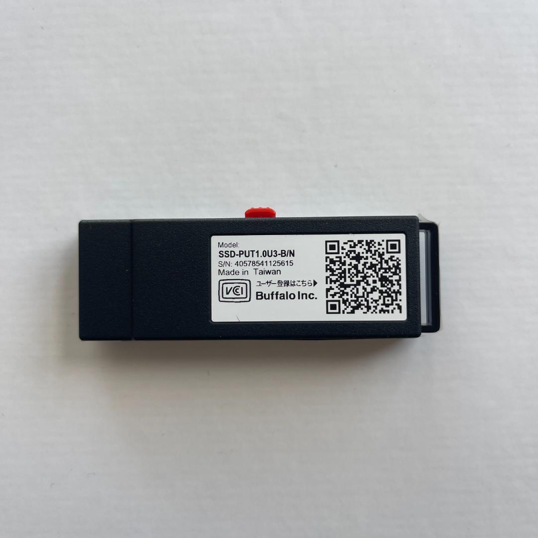 バッファロー SSD 外付け 1.0TB SSD-PUT1.0U3-B/N
