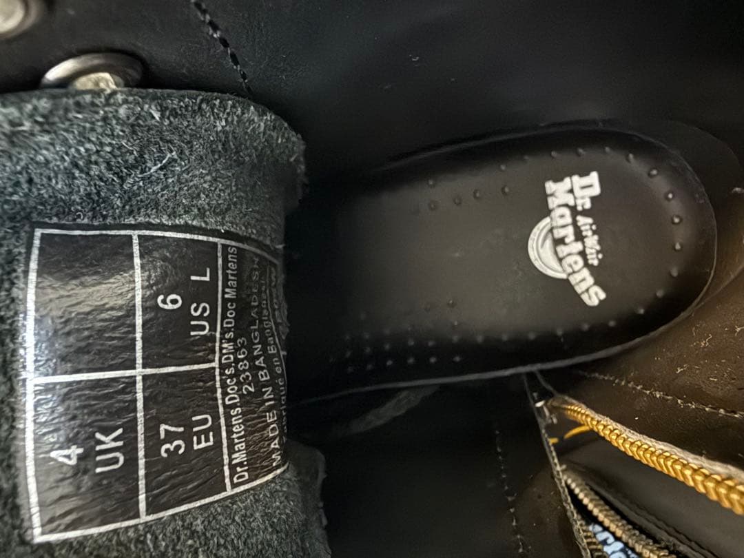 ドクターマーチン 8ホール ブーツ フロント、サイドジッパー 廃盤　23.5cm