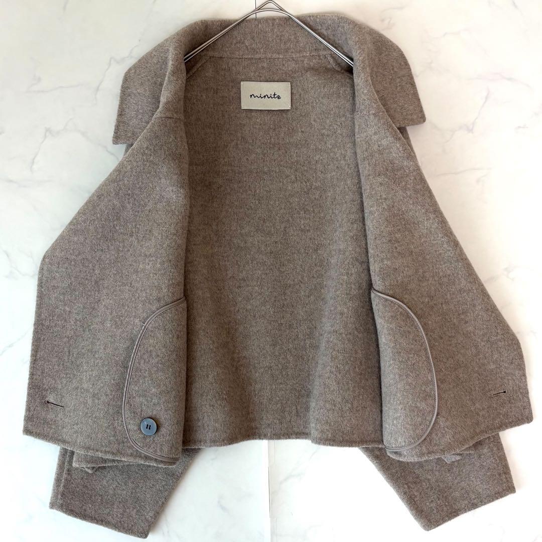 23AW✨️未使用級 ミニッツ ショートコート ウールリバー仕立て モカ