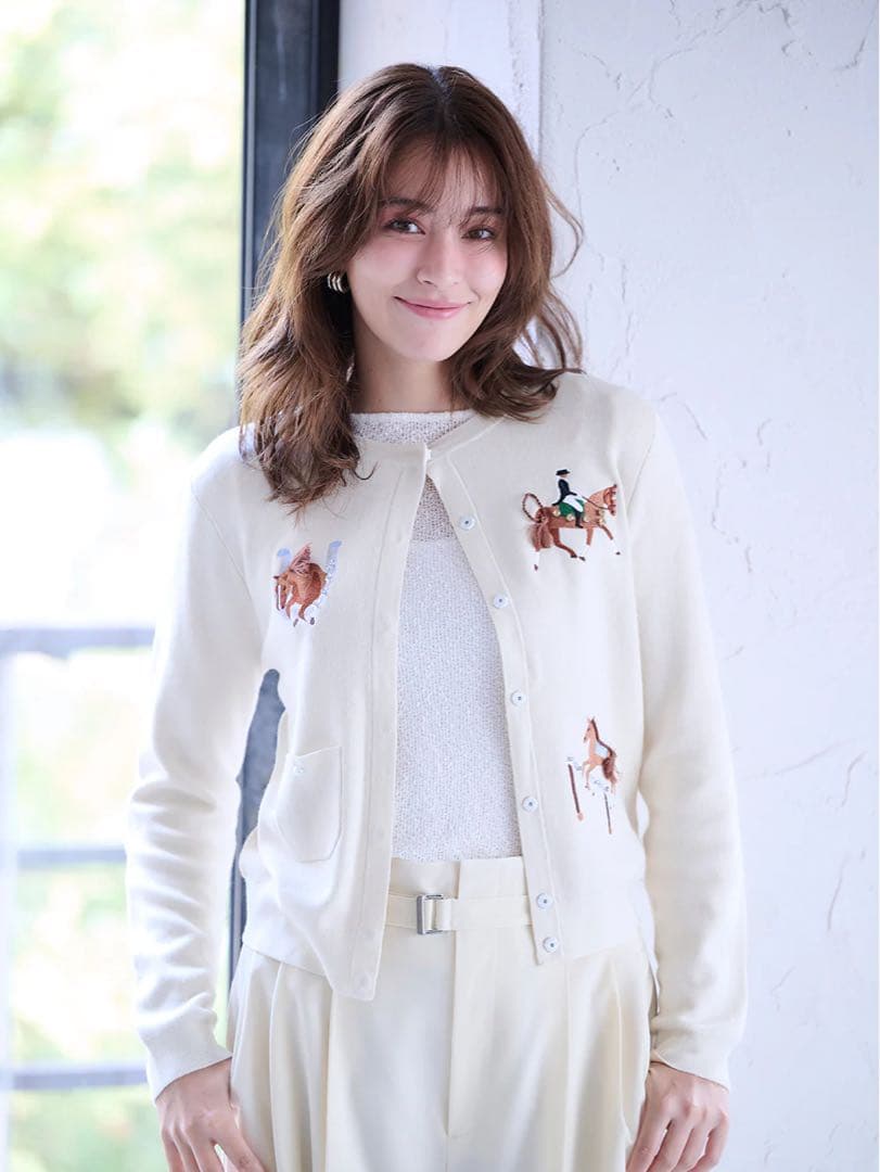 chesty チェスティ ハッピーホースカーディガン グリーン 限定カラー