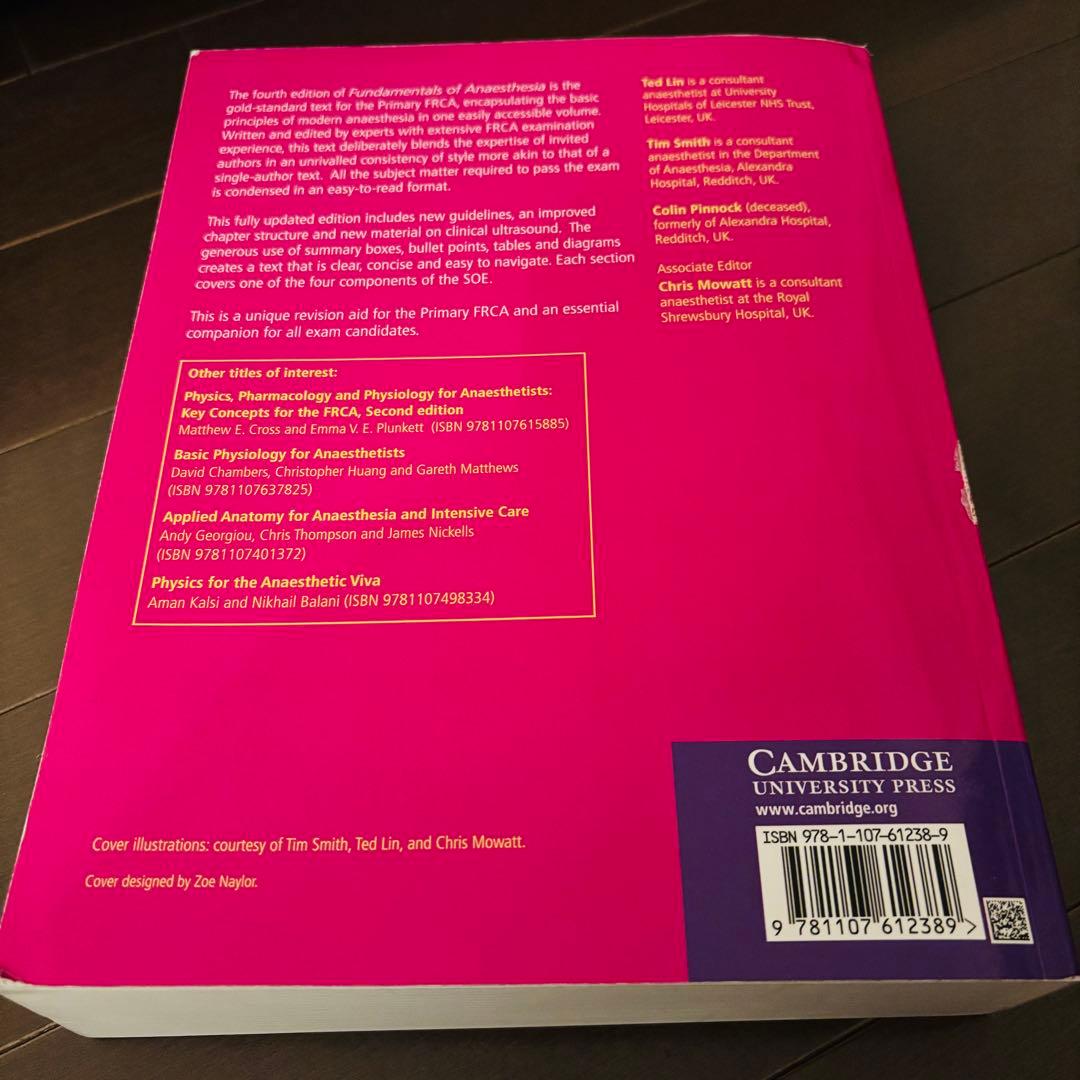 洋書•英語】 Fundamentals of Anaesthesia 4th - メルカリ