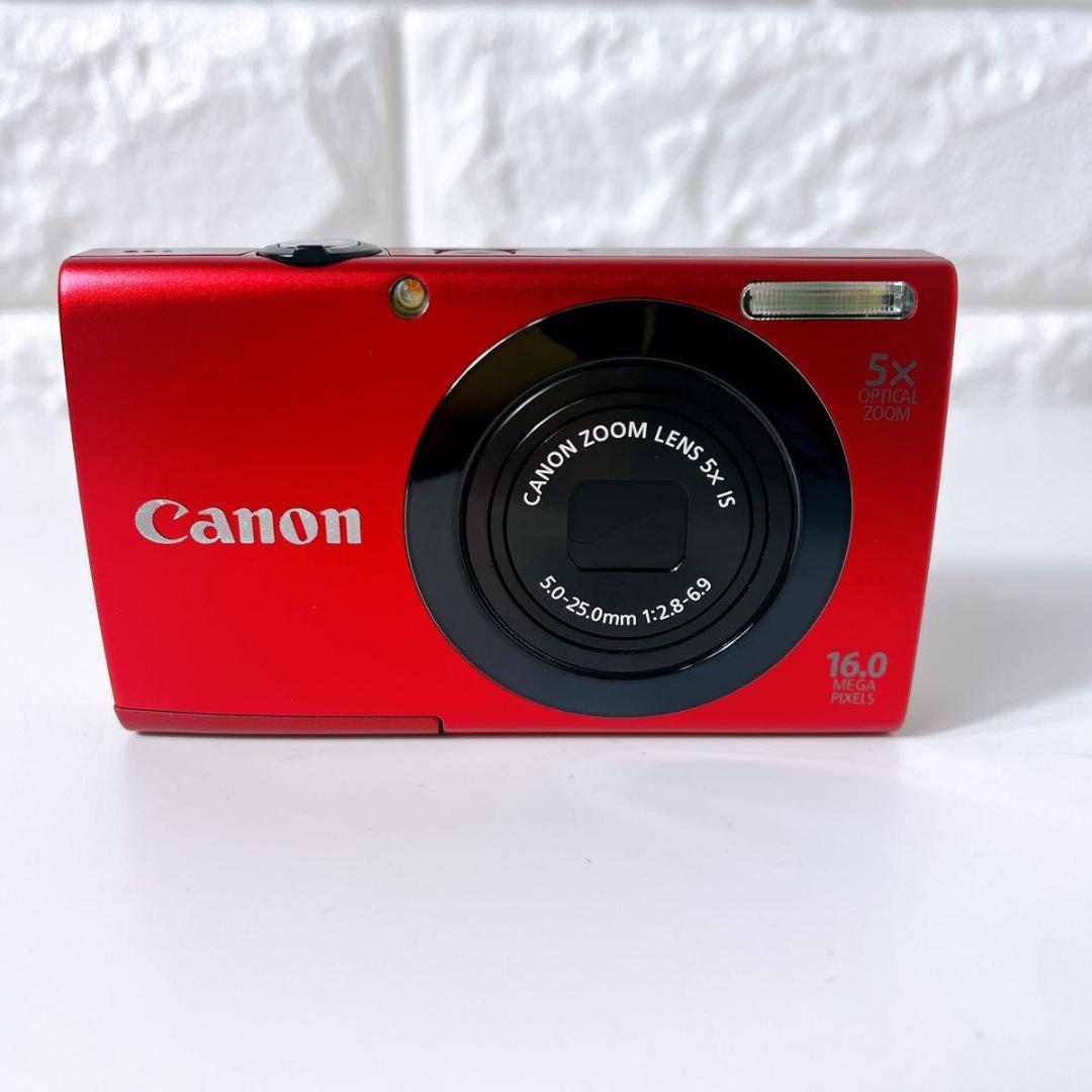Canon PowerShot A3400 IS レッド デジタルカメラ 大人気 - メルカリ