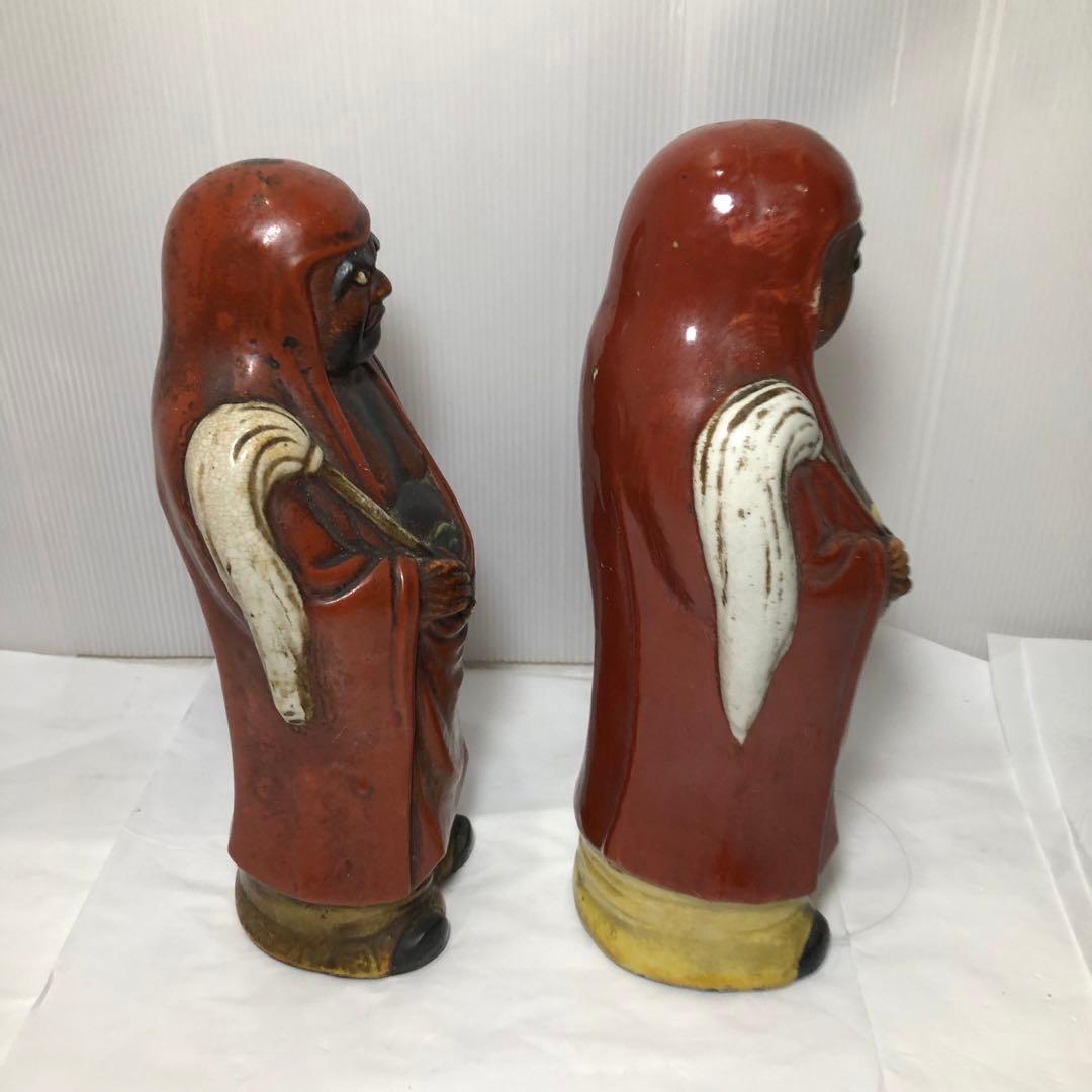 達磨大師像 達磨 置物 陶磁器 骨董 2体セット - メルカリ