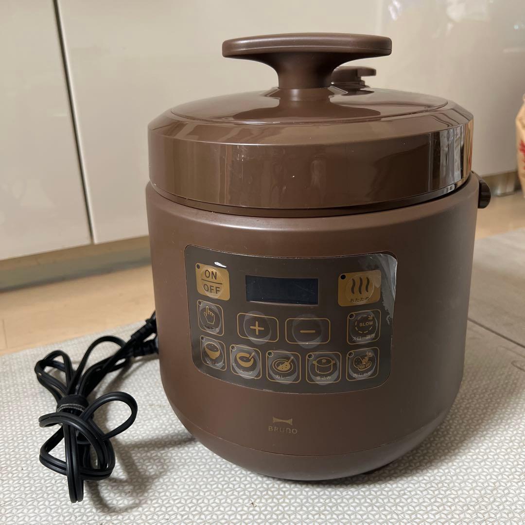 BRUNO マルチ圧力クッカー 電気圧力鍋 BOE058 ブラウン - メルカリ