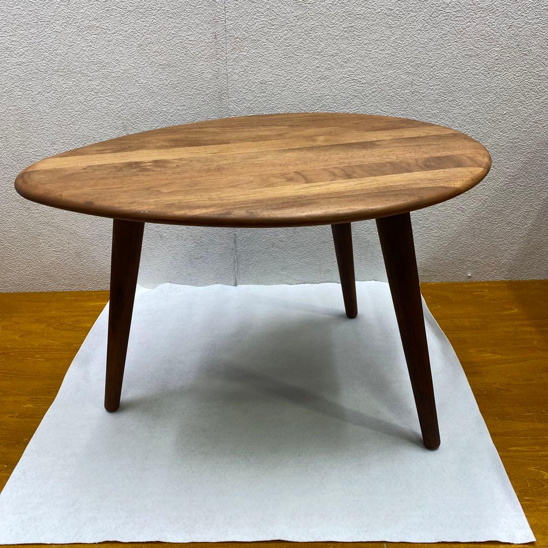karf カーフ Egg shape サイドテーブル ウォールナット 極美品 karf（カーフ）エッグシェイプ コーヒーテーブル ウォールナット