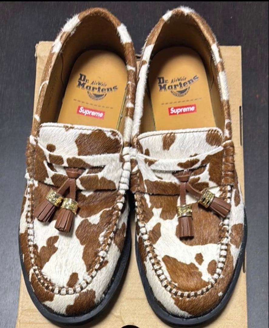 最安値 Supreme Dr. Martens Tassel Loafer Supreme x Dr. Martens 