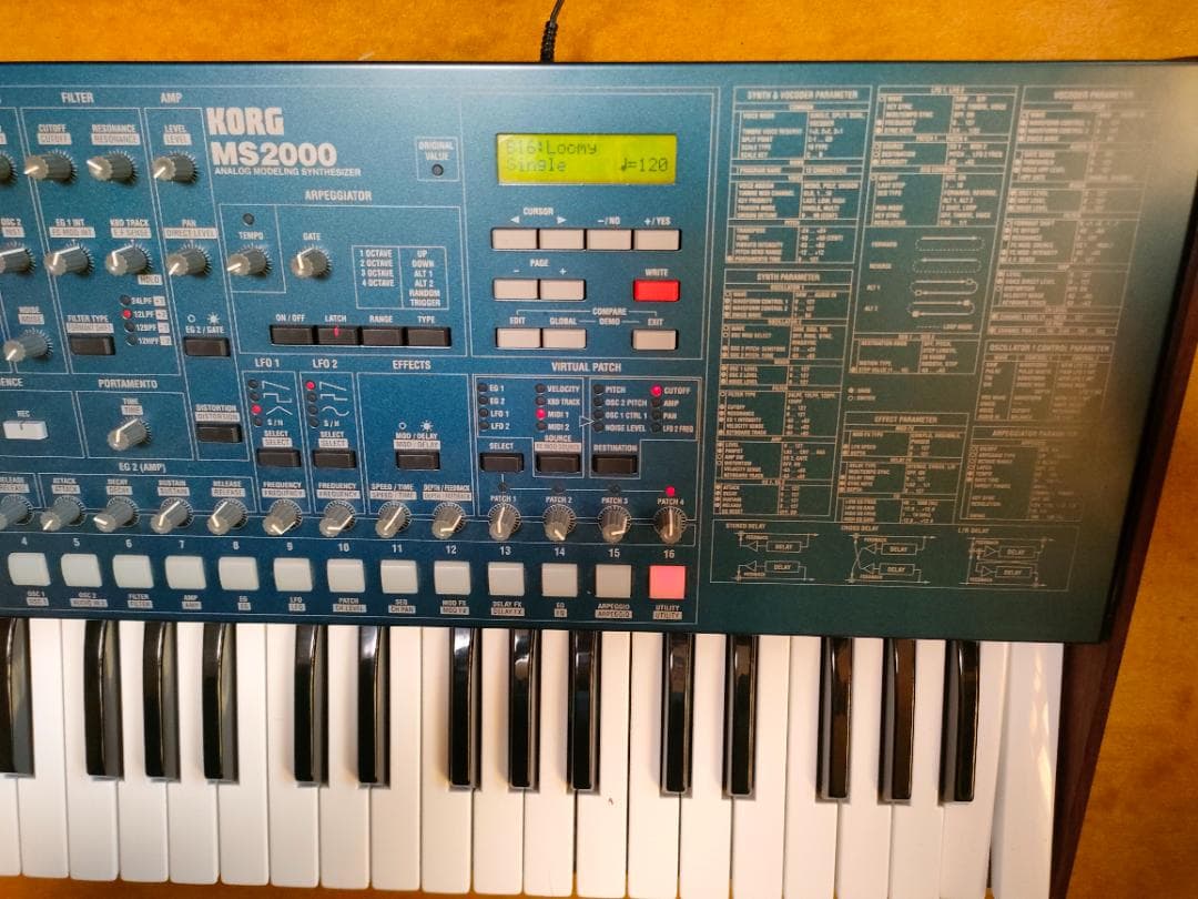 KORG MS2000 アナログモデリングシンセ 純正ケース・AC付 現状品