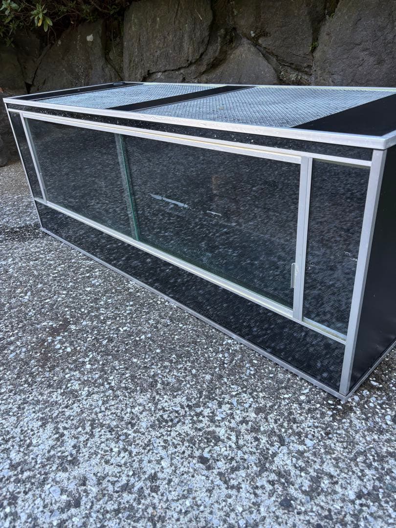 龍匠 大型ガラス飼育ケージ 120×45×45