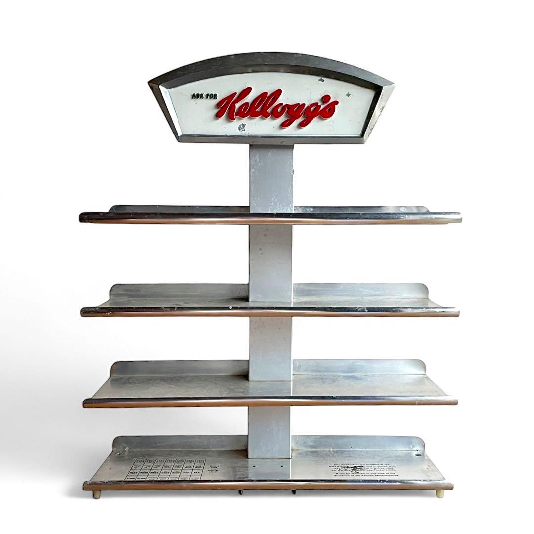 超レア】 ケロッグ Kellogg's 4段ラック レトロ 店舗ディスプレイ