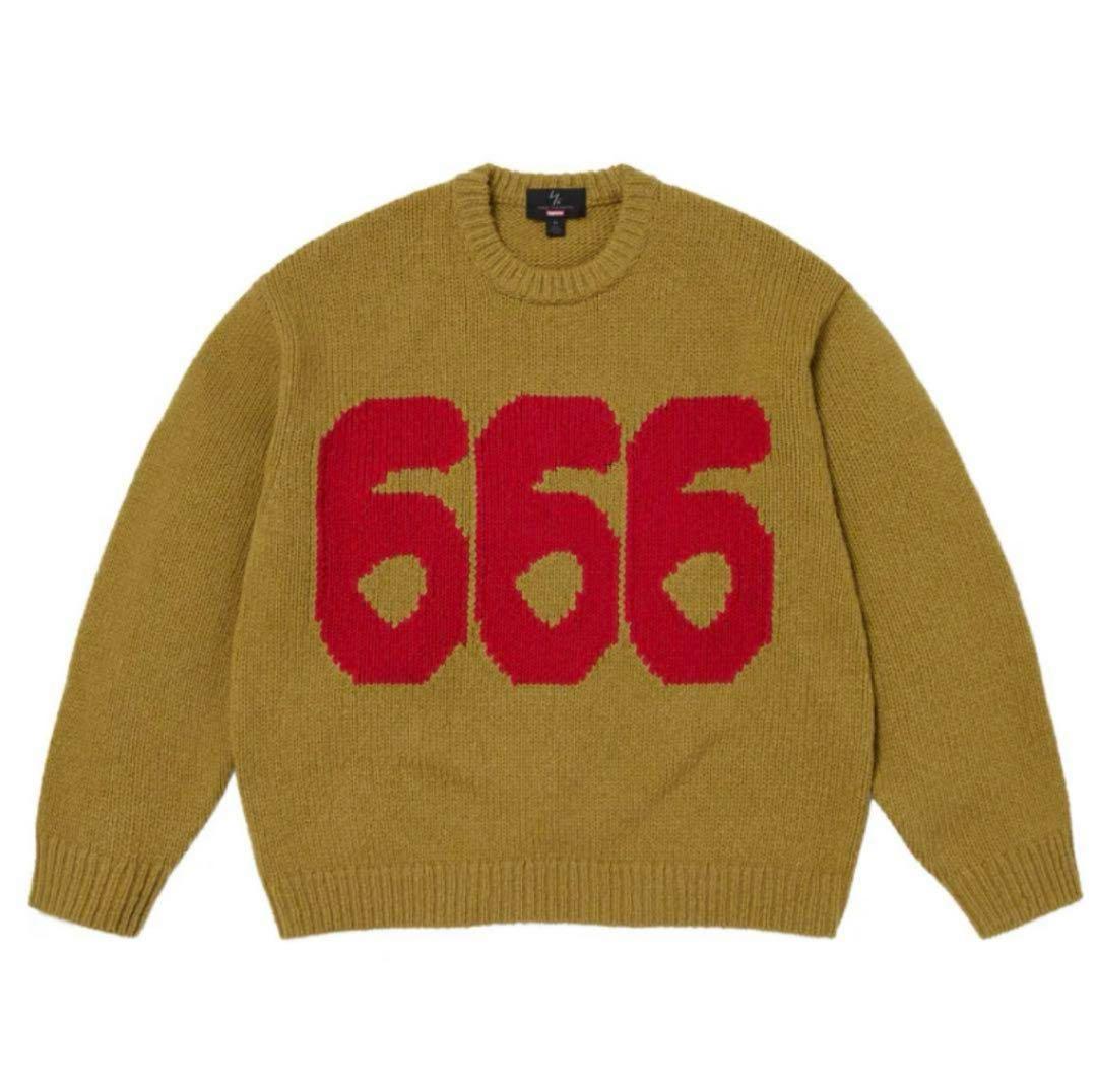 トップス Supreme x Y's by Yohji Yamamoto Sweater SUPREME x Y's by YOHJI YAMAMOTO】666 Sweater Black - 25FW (Supreme