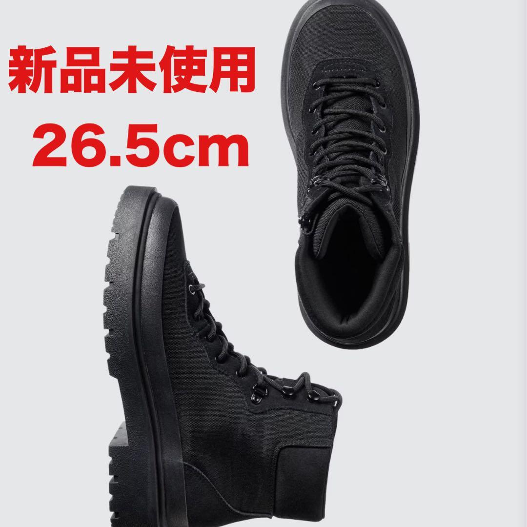 UNIQLO C レースアップ ブーツ 26.5cm ブラック ユニクロシー