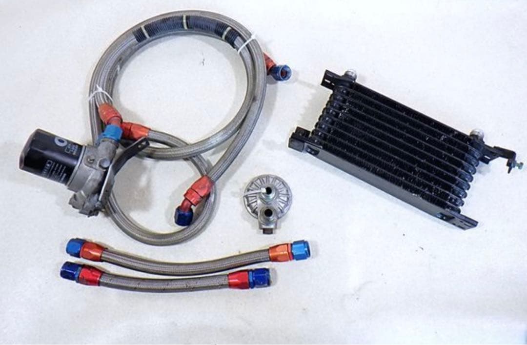 AE86 HKS オイルクーラー　エレメント移設 セット 楽天市場】オイルクーラー トレノ レビン AE86 19段 汎用 オイル