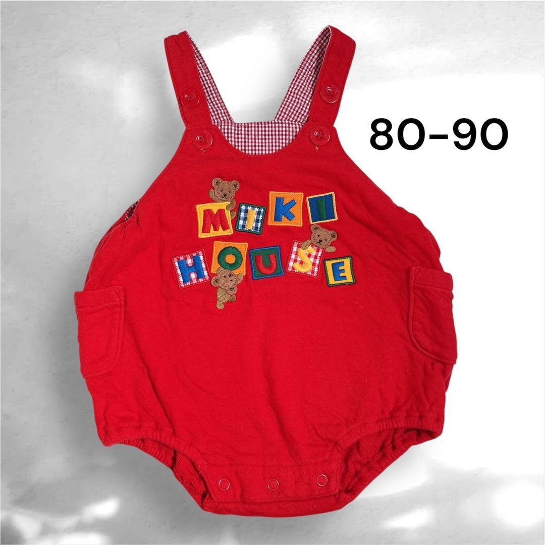 MIKIHOUSE ミキハウス だるまオール ロンパース 80-90 - メルカリ